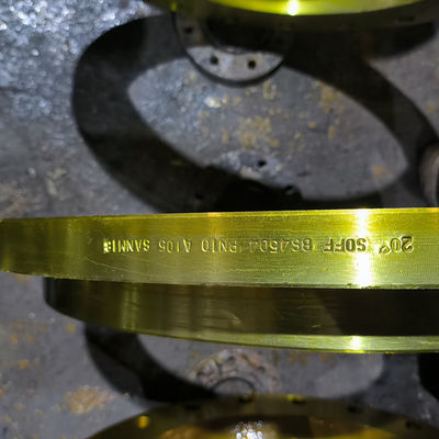 качество  Slip On ANSI Pipe Flange Yellow Painting SCH5s-SCH160 Wall Thickness фабрика